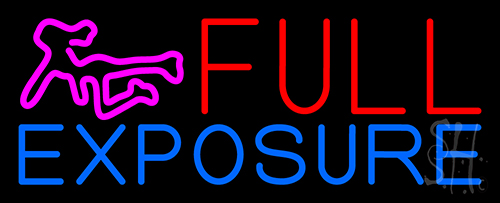 Exposure Full Girl Logo Neon Sign