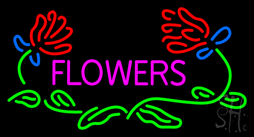 Flowers Neon Sign