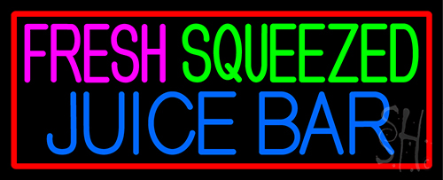 Fresh Squeezed Juice Bar Neon Sign