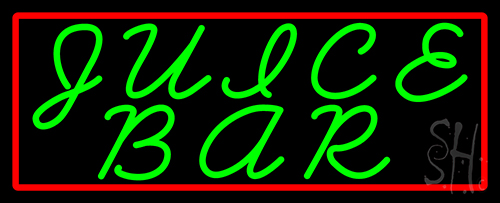 Green Juice Bar Neon Sign