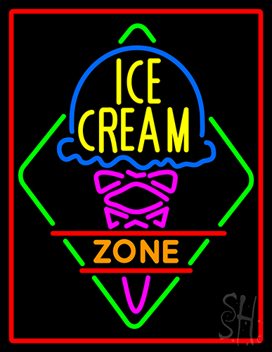 Ice Cream Zone Neon Sign