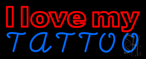 I Love My Tattoo Neon Sign
