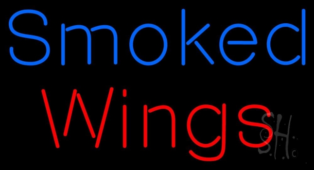 Smoked Wings Neon Sign