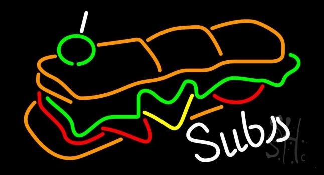 Subs Logo Neon Sign