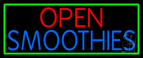 Open Smoothies Neon Sign
