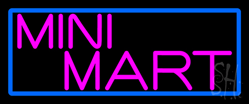 Pink Mini Mart Neon Sign