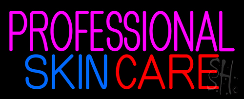 Professional Skin Care Service Neon Sign