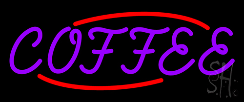 Purple Coffee Neon Sign
