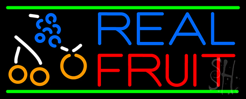 Real Fruit Smoothies Neon Sign