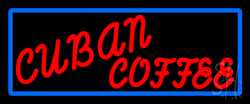 Red Cuban Coffee Neon Sign