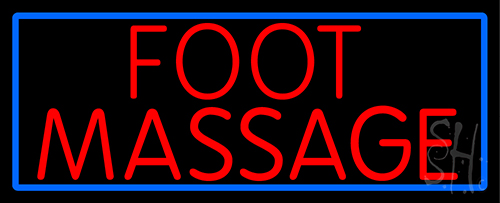 Red Foot Reflexology Neon Sign