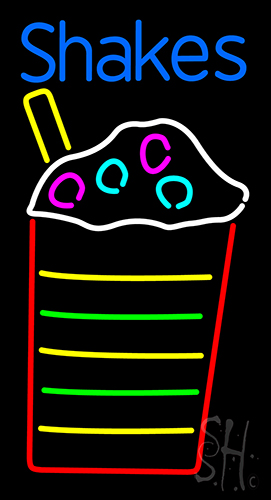 Shakes In Between Glass Neon Sign