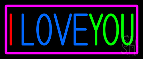 Simple I Love You Neon Sign
