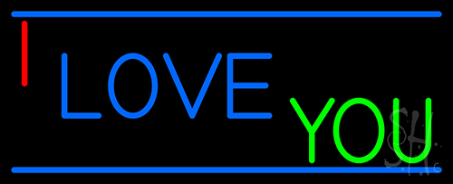 Simple I Love You Neon Sign