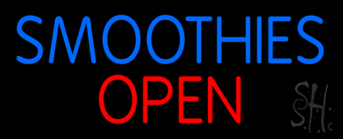 Smoothies Open Neon Sign
