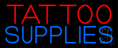Tattoo Supplies Neon Sign
