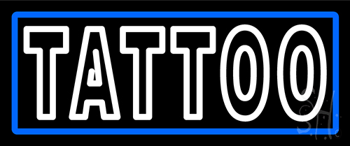 White Tattoo Neon Sign