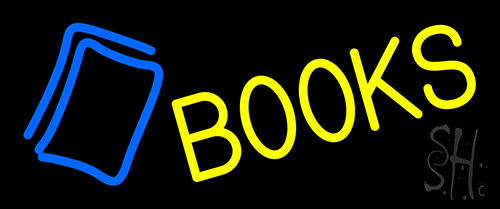 Yellow Books Neon Sign