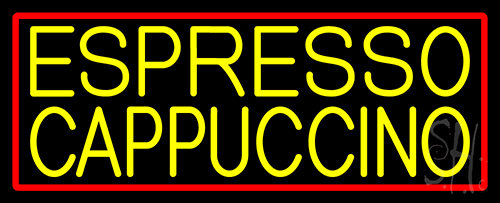 Yellow Cappuccino Espresso Neon Sign