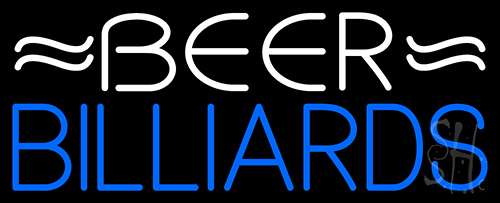 Beer Billiards 1 Neon Sign