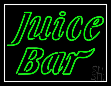 Green Juice Bar Neon Sign
