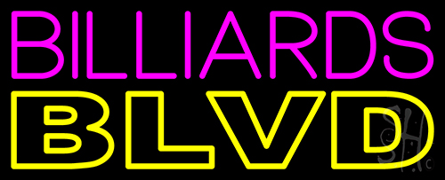 Billiards Blvd 1 Neon Sign