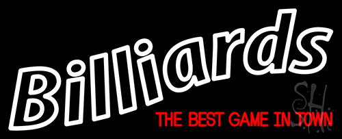 Billiards 2 Neon Sign