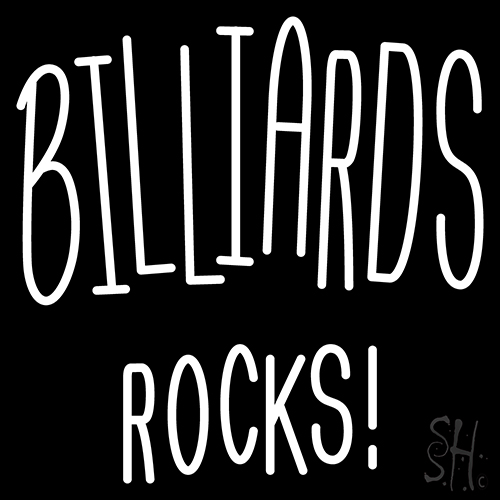 Billiards Rocks Neon Sign