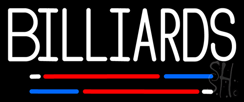 Billiards 2 Neon Sign