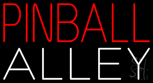 Pinball Alley 1 Neon Sign