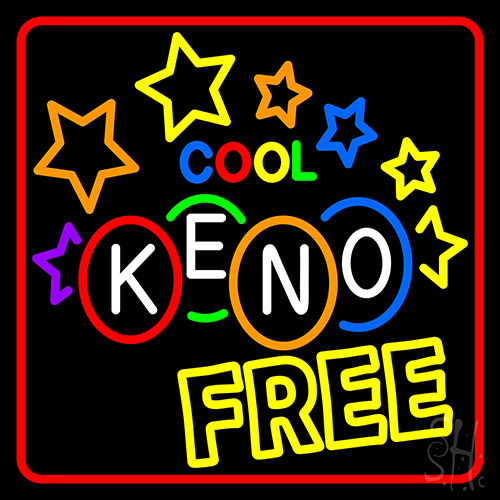 Cool Keno Free 1 Neon Sign