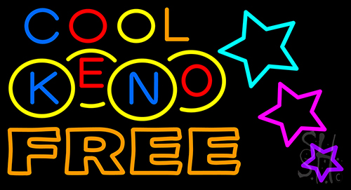 Cool Keno Free 1 Neon Sign