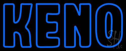 Double Storke Keno Neon Sign