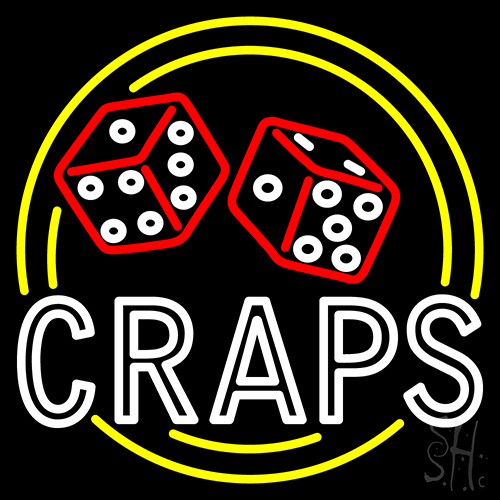 Double Stroke Craps Neon Sign