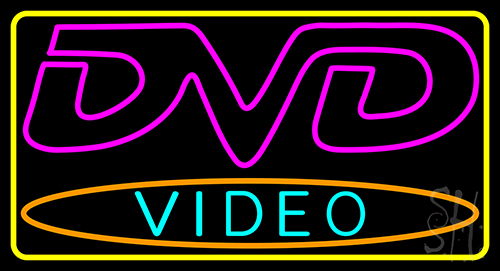 Dvd Video 1 Neon Sign