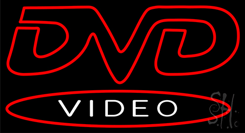 Dvd Video Neon Sign