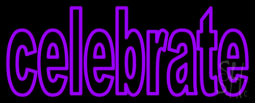 Fire Work Celebrate 1 Neon Sign