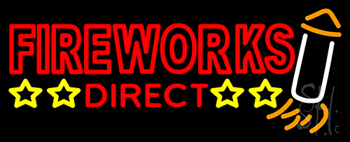Fire Work Direct Neon Sign