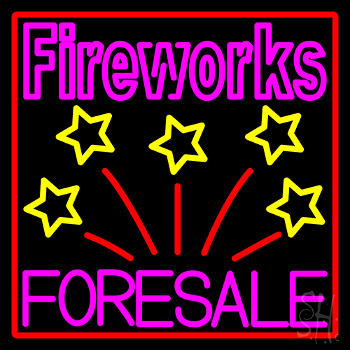 Fireworks For Sale 1 Neon Sign