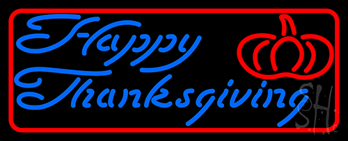 Happy Thanksgiving 2 Neon Sign
