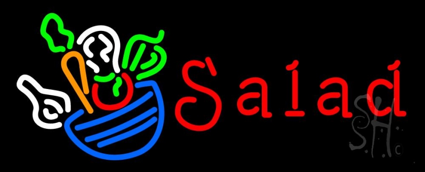 Red Salad Logo Neon Sign
