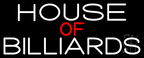 House Of Billiards 2 Neon Sign