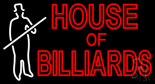 House Of Billiards Neon Sign