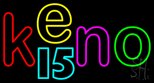 Keno 15 1 Neon Sign