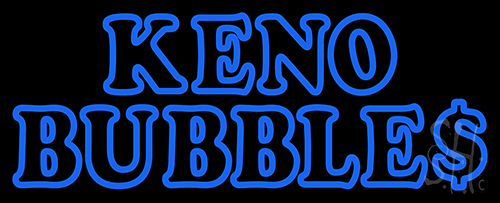 Keno Bubbles 2 Neon Sign