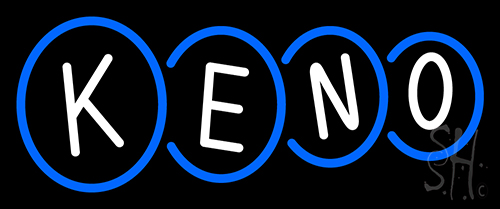 Keno With Border 1 Neon Sign