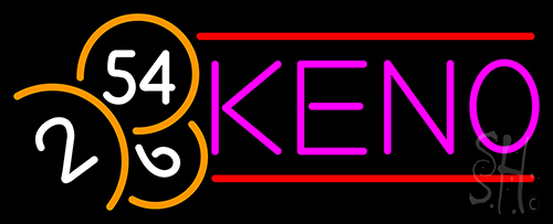 Keno With Ball 1 Neon Sign