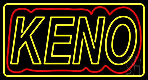 Keon With Border Neon Sign