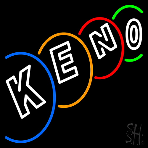 Multi Color Keno Neon Sign