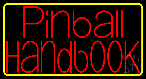 Pinball Handbook Neon Sign